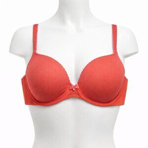 Victoria's Secret Body by Victoria Lined Perfect Coverage Bra 34D Coral